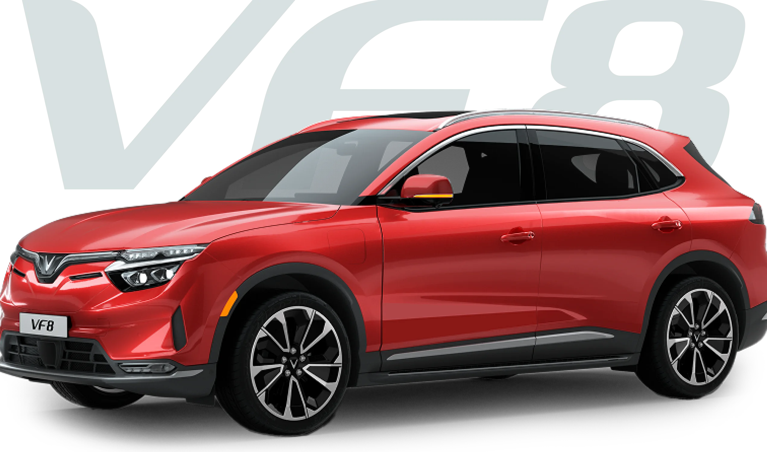 Vinfast VF8 màu đỏ